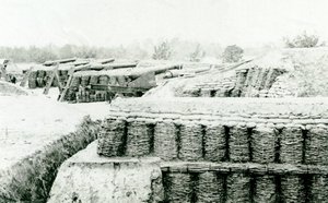 Vue sud-ouest de la batterie n°1 à Farnholds House, rivière York, 1862 - Mathew B. Brady